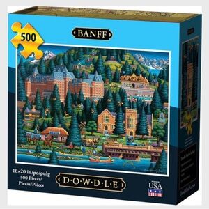 Dowdle “Banff” 500-Piece Puzzle w/ Poster